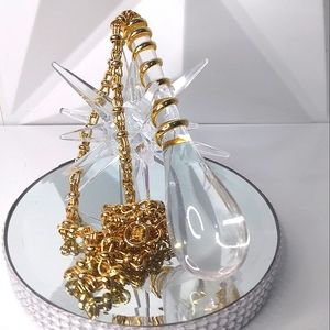 Outrageous Massive Vintage GIVENCHY Lucite Pendant Necklace